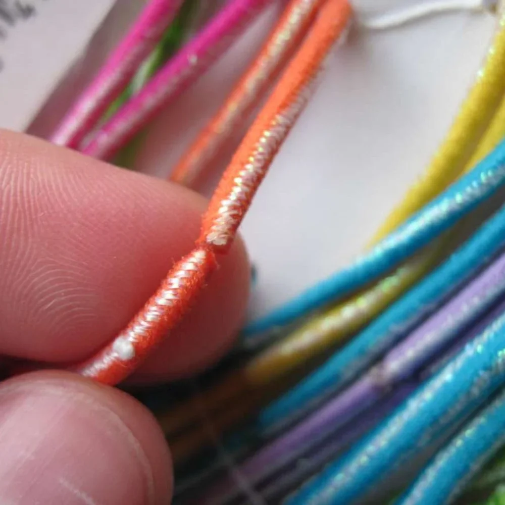 18 Goody Ouchless Ponytailer Hair Band No Metal Elastics 3 Sizes Tinsel Colorful